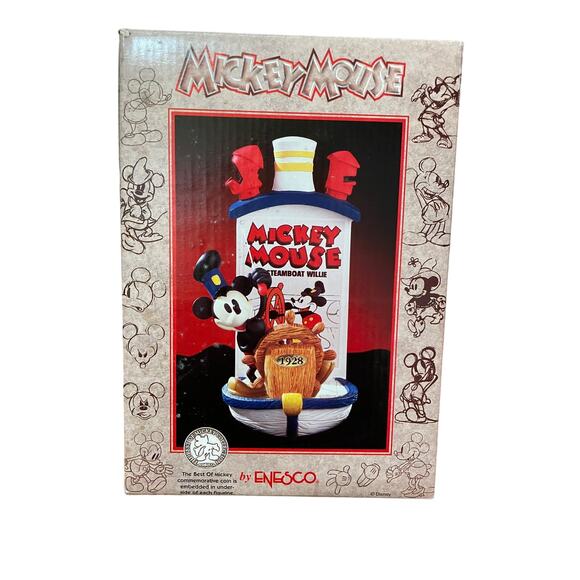 STEAMBOAT‎ WILLIE 1928 ENESCO LIMITED EDITION FIGURINE WALT DISNEY MICKEY MOUSE - Picture 6 of 9